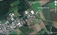 Luftaufnahme vom neuen Standort in Dülmen-Dernekamp